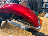 Merlot Red Front Fender Harley Heritage Softail FLSTC 2012 Two tone Emblems Trim