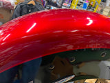Merlot Red Front Fender Harley Heritage Softail FLSTC 2012 Two tone Emblems Trim
