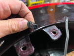 Merlot Red Front Fender Harley Heritage Softail FLSTC 2012 Two tone Emblems Trim