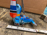 CIRCUS TRAINED SEAL PLAYING A BALL~WIND UP TOY TIN LITHO~WORKS