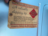 1952 Railway Express Shipping Label Railroad Train Vtg Collectible Advertising