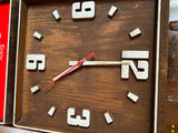 Vtg ENJOY COCA-COLA Wall Clock 18" Advertising Soda Coke 70's Man Cave Collectib