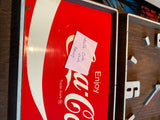 Vtg ENJOY COCA-COLA Wall Clock 18" Advertising Soda Coke 70's Man Cave Collectib