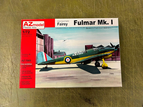 AZ model 1\72 Scale British Naval Fighter Fairey Fulmar MK.I Aircraft Model Kit
