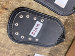 USA Fender Mud Flap Motorcycle Harley Honda Vulcan Braided Leather Custom Made!