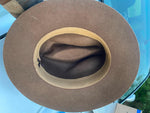 Bailey Bollman Company Fedora Hat Wool Cashmere Brown Size Sm USA Made Gangster
