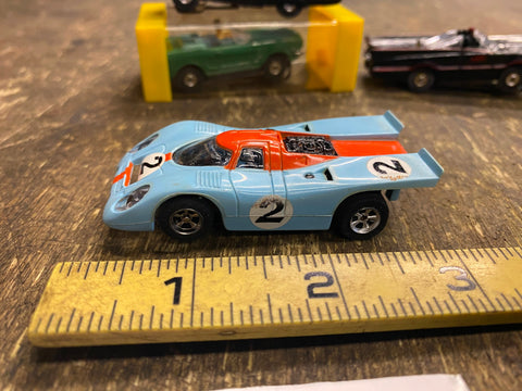 Vtg Aurora TJet Ford Gt40 Gulf Research Slot Car 1960's Cigar Box Minty!