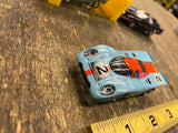 Vtg Aurora TJet Ford Gt40 Gulf Research Slot Car 1960's Cigar Box Minty!