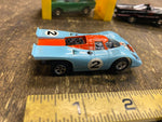 Vtg Aurora TJet Ford Gt40 Gulf Research Slot Car 1960's Cigar Box Minty!
