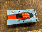 Vtg Aurora TJet Ford Gt40 Gulf Research Slot Car 1960's Cigar Box Minty!