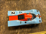Vtg Aurora TJet Ford Gt40 Gulf Research Slot Car 1960's Cigar Box Minty!