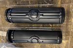 Willie G Skull Hand Grips Black Harley TBW Touring Street Road Glide FLH Ultra