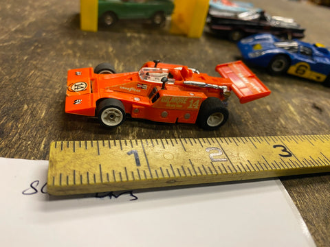 Aurora AFX G Plus Indy Special #14 Foyt/Gilmore Orange HO Slot Car