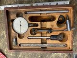 Vtg Ames Co. No. 22C Dial Indicator Set Machinist Tools Wood Box USA 50's