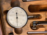Vtg Ames Co. No. 22C Dial Indicator Set Machinist Tools Wood Box USA 50's