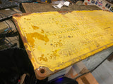1/4" Thick Metal Advertising Sign Plate Wellman Seaver Crane Antique Tag 41x17 !