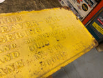 1/4" Thick Metal Advertising Sign Plate Wellman Seaver Crane Antique Tag 41x17 !