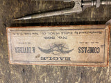 Antique 1894 Eagle Compass & Divider 569 Pencil Co NY Original box Engraved tool