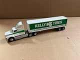 Vintage Winross Diecast Metal Ford AeroMax Sleeper Truck Kelly Tires Trailer