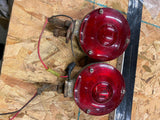 Vtg Turn Signals Tractor Trailer Semi Truck FM335 RED AMBER Pr Signal Stat Yanke