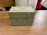 VTG 1950s solid Metal Storage Box 6X4X4.5