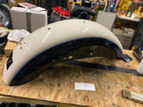 OEM Factory White Blue Rear fender Harley Sportster Custom 04^ 883 1200 Nice!