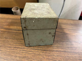 VTG 1950s solid Metal Storage Box 6X4X4.5