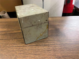 VTG 1950s solid Metal Storage Box 6X4X4.5