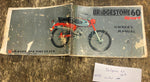 Vtg 1960's Bridgestone 60 Sport Motorcycle Owners manual Orig!