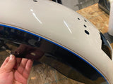 OEM Factory White Blue Rear fender Harley Sportster Custom 04^ 883 1200 Nice!