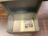 VTG 1950s solid Metal Storage Box 6X4X4.5