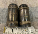 Vtg 1909 San Francisco Salt Pepper shakers silver Antique collectible Frisco!
