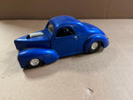 1998 Racing Champions Hot Rod Magazine ‘41 Willys Blue Car Model 1:24 Scale