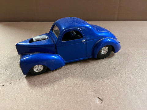 1998 Racing Champions Hot Rod Magazine ‘41 Willys Blue Car Model 1:24 Scale