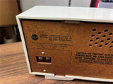 Vintage Radio, RCA Solid State Model RLC20Y, White/Olive, 1968 Mid-Century