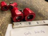 Vtg EArls Hose Clamp Covers Harley Hot Rod Racing Red Fuel Oil LIne Braided Lot!