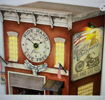 Bradford Exchange Freedom Harley Chopper Motorcycle Garage Cuckoo Clock Sound mo