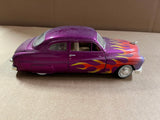 VTG 1990s ERTL? 1949 Mercury Sled Coupe 1/24 Scale Purple With Flames