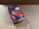 VTG 1990s ERTL? 1949 Mercury Sled Coupe 1/24 Scale Purple With Flames