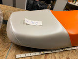 Scooter Seat Orange White 125 150 200 250 400 650? Wolf? New!