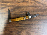 Vintage Made in USA Remington UMC Wood Handled 3 Bladed Pocket Knife See Desc