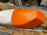 Scooter Seat Orange White 125 150 200 250 400 650? Wolf? New!
