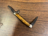 Vintage Made in USA Remington UMC Wood Handled 3 Bladed Pocket Knife See Desc