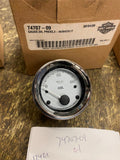 OEM Oil Pressure Gauge Fairing Harley Ultra Street Road Glide Touring FLH Silver