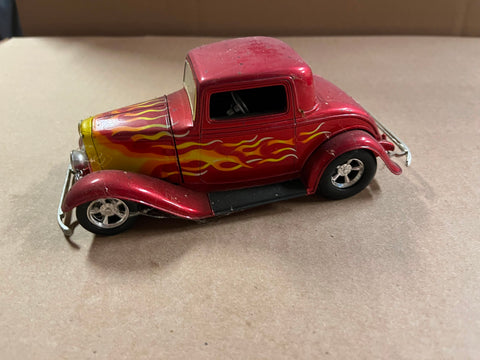 1998 6.5" L Racing Champions “32 Ford Coupe” Red With Flames HOTROD