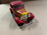 1998 6.5" L Racing Champions “32 Ford Coupe” Red With Flames HOTROD