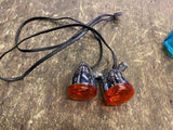 OEM Pair Turn Signals Harley Dyna Sportster Handlebars Front Wiring Plug 2003