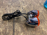 OEM Pair Turn Signals Harley Dyna Sportster Handlebars Front Wiring Plug 2003