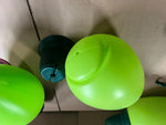 Vtg Large Lot of 6 Green & Blue Christmas Bulb Blow Molds 20" Jumbo