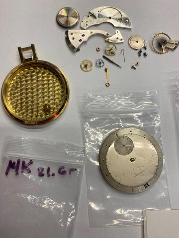 14K Gold jean louis roehrich pocket watch Vtg 17 jewel 21 grams Antique Swiss